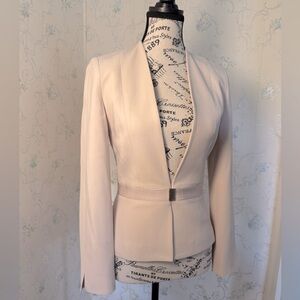 Karen Millen Soft Cream Baby Pink Blazer